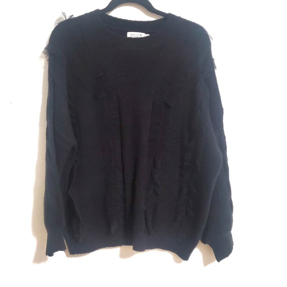 Molly Bracken black lace sweater